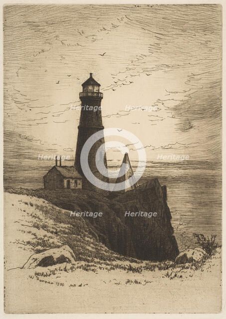 Lighthouse, 1880. Creator: Henry Farrer.