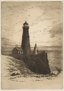 Lighthouse, 1880. Creator: Henry Farrer