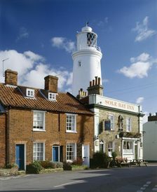 Lighthouse and Sole Bay Inn, Southwold, Suffolk, 2010. Artist: John Critchley