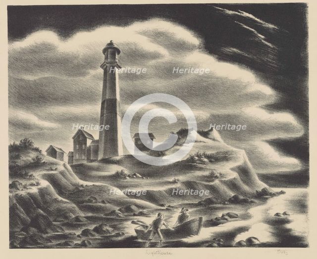 Lighthouse, ca.1935 - 1943. Creator: Hugh Botts.