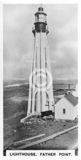Lighthouse, Father Point, Quebec, Canada, c1920s. Artist: Unknown