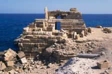 Lighthouse, Leptis Magna, Libya. Creator: Vivienne Sharp