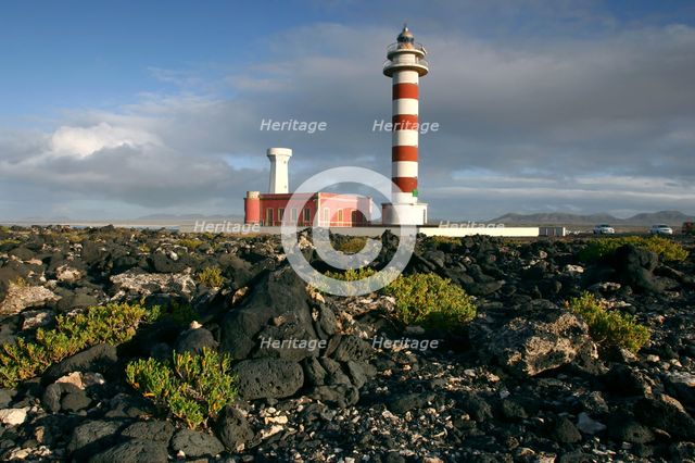 Lighthouse, Punta de la Ballena, Fuerteventura, Canary Islands. Creator: Peter Thompson.