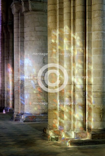 Lighting effect in Ely Cathedral, Cambridgeshire, c1965-c1969. Artist: Laurence Goldman
