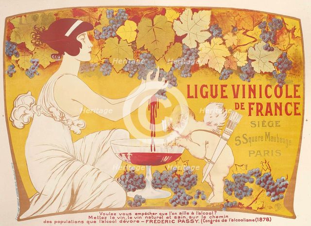 Ligue Vinicole de France, c1901. Creator: Orazi, Manuel (1860-1934).