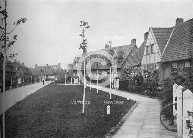 Ligy, garden suburb for working people, built at Ypres, Belgium, by the ORD, 1926. Artist: Unknown.