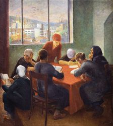 Likbez (The fight against illiteracy), 1930. Creator: Ryazhsky, Georgi Georgievich (1895-1952)