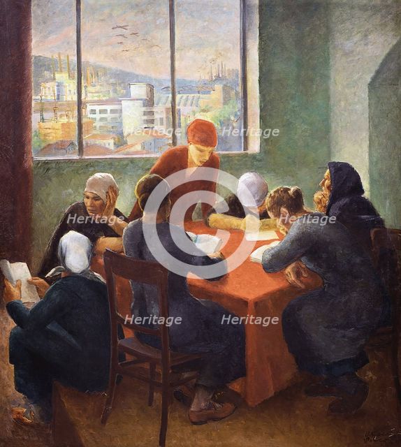 Likbez (The fight against illiteracy), 1930. Creator: Ryazhsky, Georgi Georgievich (1895-1952).