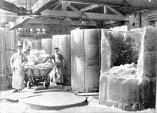 Like great blocks of ice: part of the alum-block, or finishing, house, 1909. Creator: Unknown