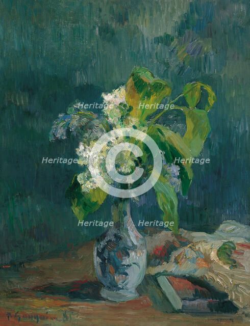 Lilacs, 1885. Artist: Gauguin, Paul Eugéne Henri (1848-1903)