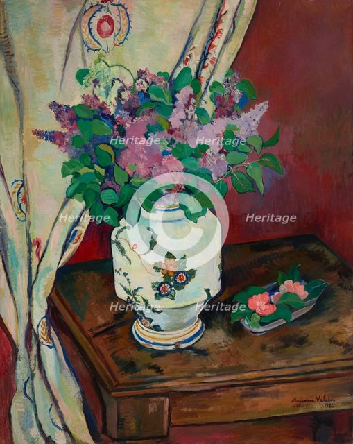Lilacs and camellias, 1936. Creator: Valadon, Suzanne (1865-1938).
