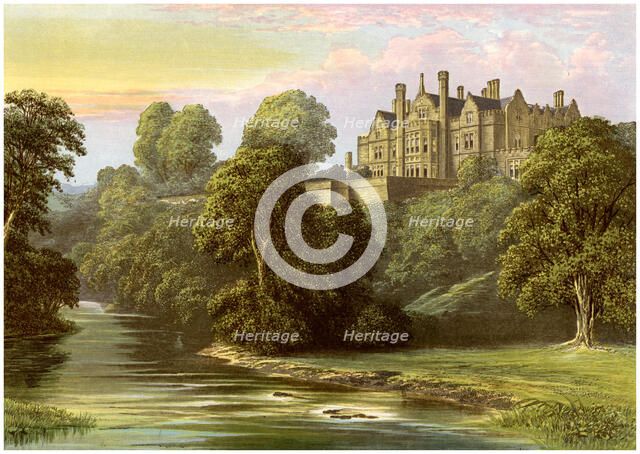 Lilburn Tower, Northumberland, home of the Collingwood family, c1880. Artist: Unknown