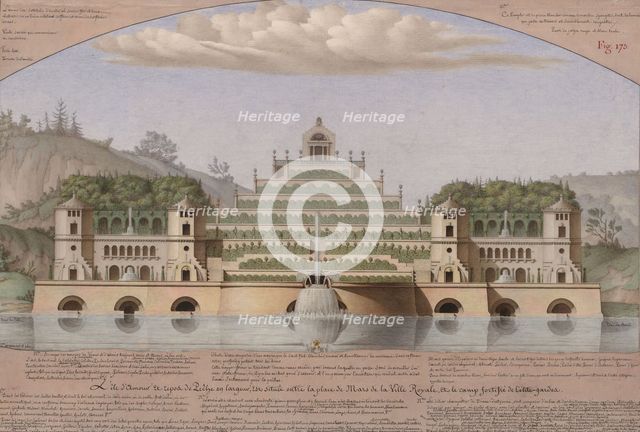 L'Île d'amour et repos de pêche. Creator: Lequeu, Jean-Jacques (1757-1826).