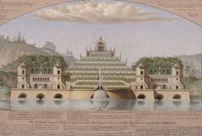 L'Île d'amour et repos de pêche. Creator: Lequeu, Jean-Jacques (1757-1826)