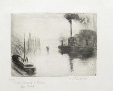 L'Ile Lacroix, a Rouen, 1883. Artist: Camille Pissarro