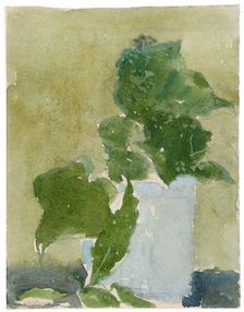 Lilies of the valley in jug 1896-1939. Artist: Gwendolen Mary John