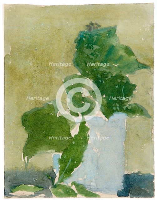 'Lilies of the valley in jug', 1896-1939. Creator: Gwendolen Mary John.