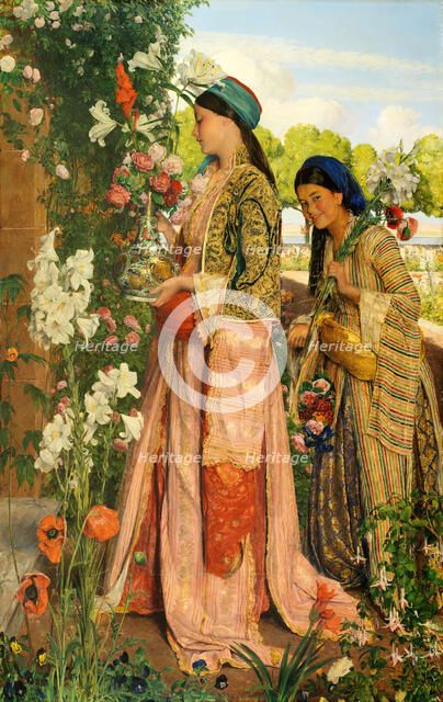 Lilium Auratum, 1871. Creator: John Frederick Lewis.