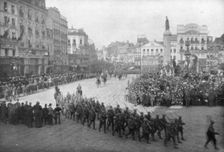 Lille being liberated by the British 5th Army, France, 17 October 1918