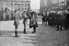 Lille being liberated by the British 5th Army, France, 17 October 1918