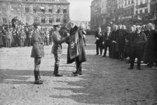 Lille being liberated by the British 5th Army, France, 17 October 1918