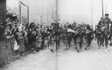 Lille being liberated by the British, France, 17 October 1918