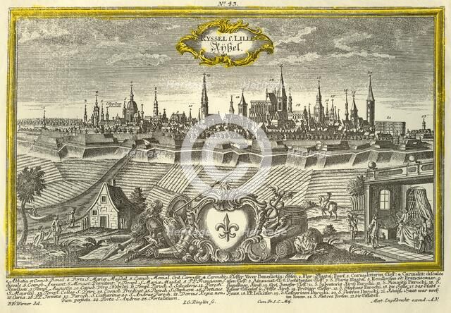 Lille, c1740.  Creator: Johann Georg Ringlin.