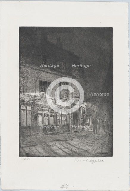 Lille: Liebesgässchen, 1916. Creator: Ernst Oppler.