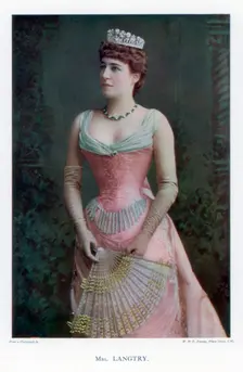 Lillie Langtry, British actress, 1901.Artist: W&D Downey