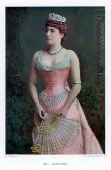 Lillie Langtry, British actress, 1901.Artist: W&D Downey