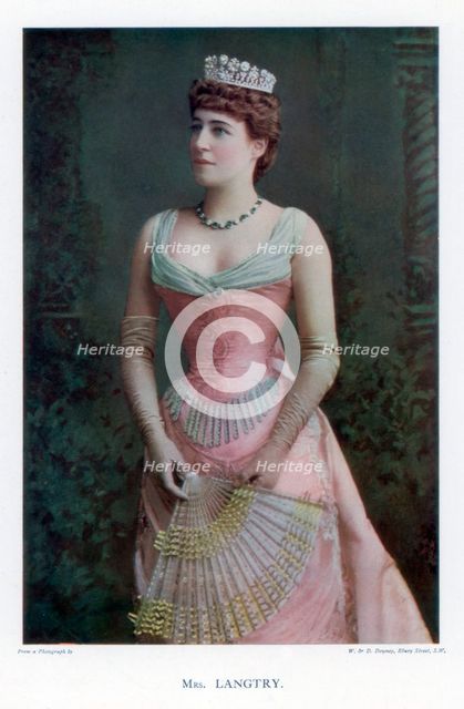 Lillie Langtry, British actress, 1901.Artist: W&D Downey