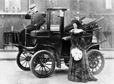 Lillie Langtry modelling a sable motoring coat