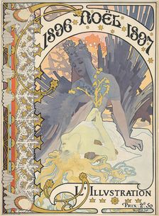 L'Illustration: 1896 Noël 1897, 1896. Creator: Mucha, Alfons Marie (1860-1939)
