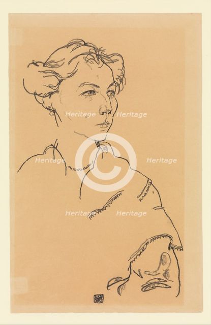 Lilly Steiner, 1918. Creator: Schiele, Egon (1890-1918).