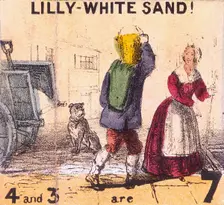 Lilly-white Sand! Cries of London, c1840. Artist: TH Jones