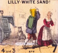 Lilly-white Sand! Cries of London, c1840. Artist: TH Jones
