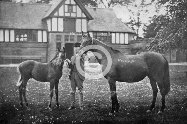 Lily Agnes, with Orelio by Bend Or, winner of £4955, 1894 (1938). Artist: Unknown