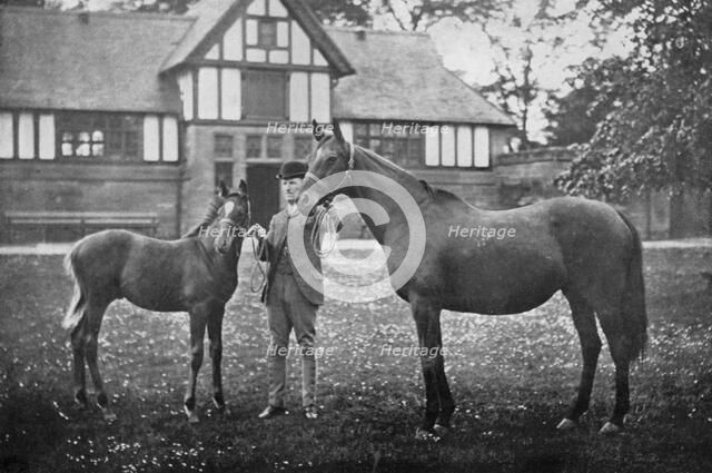 Lily Agnes, with Orelio by Bend Or, winner of £4955, 1894 (1938). Artist: Unknown