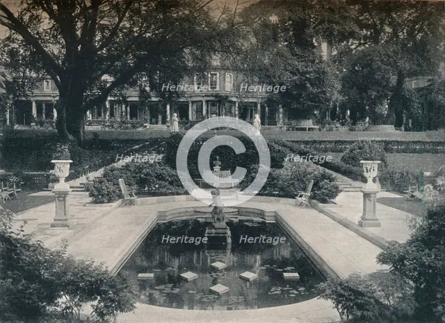 'Lily Basin and West Front; The Hill, Hampstead Heath', c1900. Creator: Unknown.