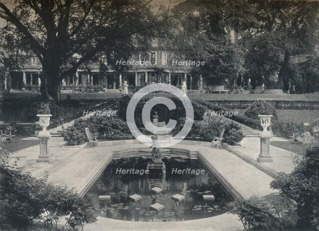 'Lily Basin and West Front; The Hill, Hampstead Heath', c1900. Creator: Unknown.