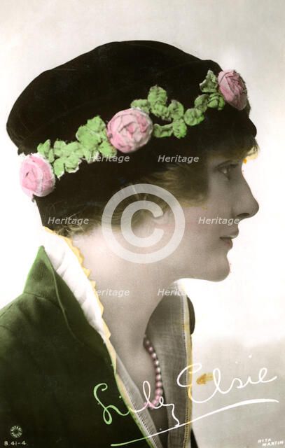 Lily Elsie (1886-1962), English actress, early 20th century.Artist: Rita Martin