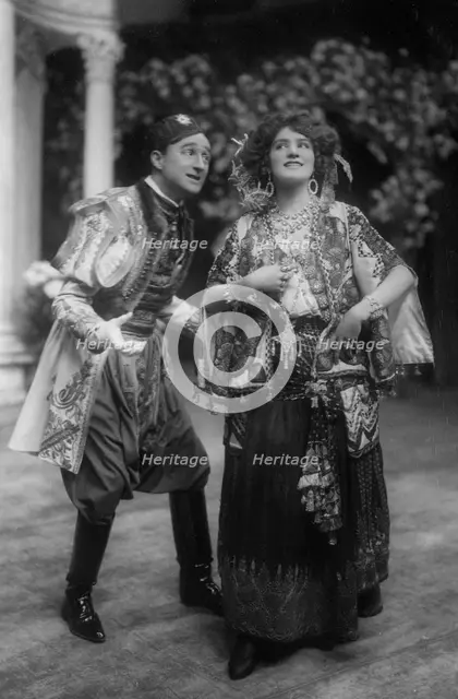 Lily Elsie and Joseph Coyne in The Merry Widow, c1907. Artist: Unknown