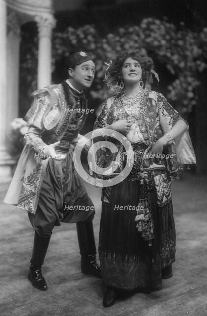 Lily Elsie and Joseph Coyne in The Merry Widow, c1907. Artist: Unknown