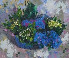 Lily of the valley and forget-me-nots, 1940. Creator: Giacometti, Augusto (1877-1947)