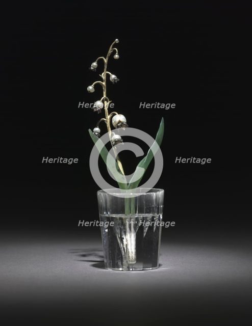 Lily of the Valley, late 1800s-early 1900s. Creator: House of Fabergé (Russian, 1842-1918).