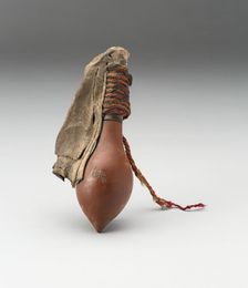 Lime Container with Snake Skin Wrapping, A.D. 1000/1470. Creator: Unknown