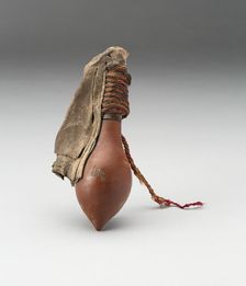 Lime Container with Snake Skin Wrapping, A.D. 1000/1470. Creator: Unknown