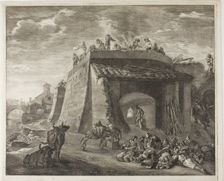 Lime-Kiln, from Cabinet Reynst, 1655-59. Creator: Cornelis de Visscher