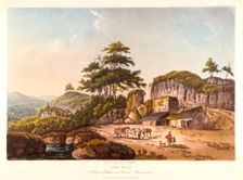 Lime Kilns. A View at Clifton near Bristol, Gloucestershire 1798. Creator: John Hassell