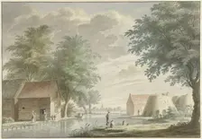Lime kilns at Hillegom, 1765. Creator: Gerard van Rossum